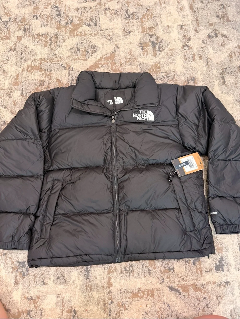 Retro Nuptse Long Sleeve Winter Puffer Jacket